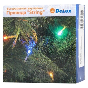 Delux String Blue LED Garland 50 Lamps 5m - buy, prices for MegaMarket - photo 1