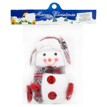 Прикраса сніговик 10х6см
