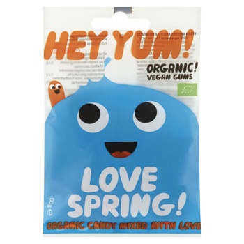 Органічні Фруктові Жувальні Цукерки HEY YUM Веганські Love Spring 50 г