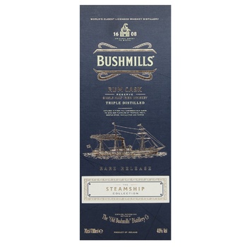 Bushmills Steamship Rum Cask Reserve Whiskey 40% 0.7l - buy, prices for - photo 2