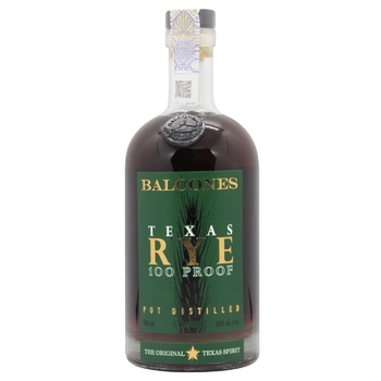 Balcones Texas Rye 100 Proof Whiskey 50% 0.7l