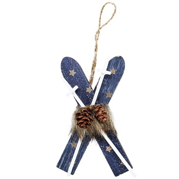 Підвіска Actuel Лижі дерев'яна 11см в асортименті - купити, ціни на - фото 2