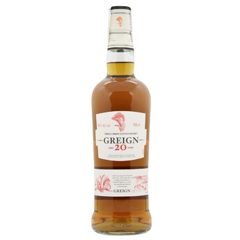 Greign 20yo Whiskey 40% 0.7l - buy, prices for WINETIME - photo 2