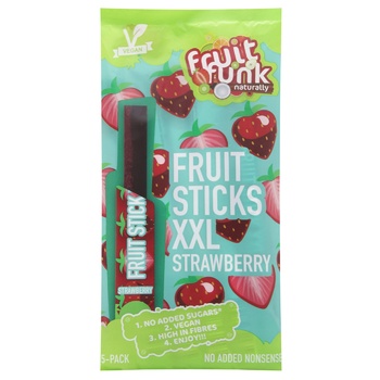 Fruit Funk Strawberry Flavor Fruit Sticks 5pcs*20g - buy, prices for WINETIME - photo 1