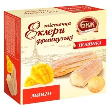 Cakes French mango eclairs 165g - buy, prices for MegaMarket - photo 1