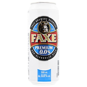 Faxe Premium Non-alcoholic Light Beer 0.5l - buy, prices for MegaMarket - photo 1