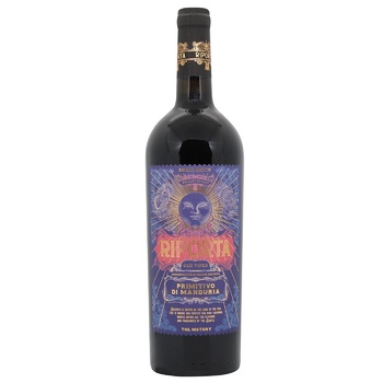 Вино Riporta Primitivo di Manduria червоне сухе 14,5% 0,75л - купити, ціни на WINETIME - фото 1