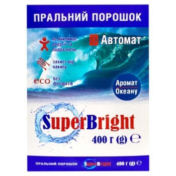 Super Bright Automatic Washing Powder 400g - buy, prices for - photo 1
