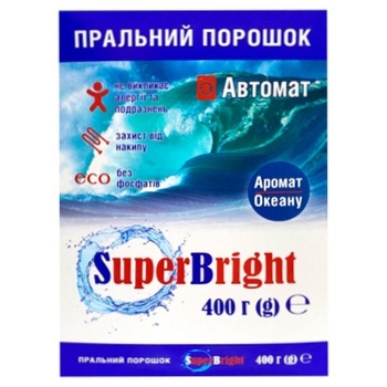 Пральний порошок Super Bright автомат 400г