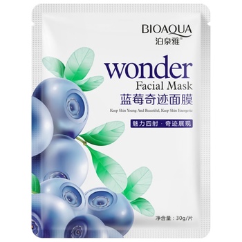 Bioaqua Wonder Face Mask with Blueberry Extract 30g - buy, prices for Auchan - photo 1