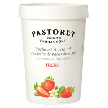 Pastoret Artisan Yogurt with Strawberry 3.1% 500g - buy, prices for - photo 1