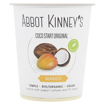 Abbot Kinney's Organic Coconut Yogurt with Mango 0.4l - buy, prices for - photo 1