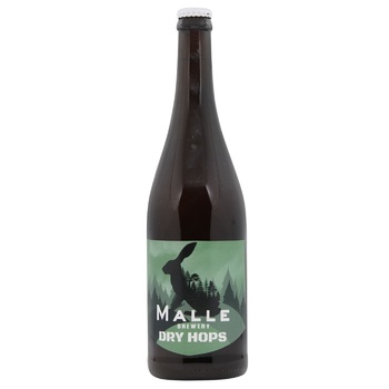 Пиво Malle Dry Hops світле нефільтроване 5,8% 0,75л - купити, ціни на WINETIME - фото 1