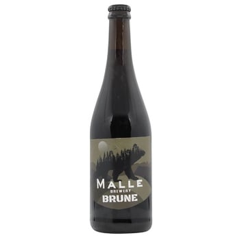 Malle Brewery Brune Dark Unfiltered Beer 7.6% 0.75l