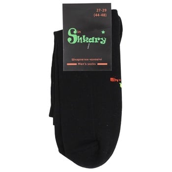 In Shkary Men's Black Socks 27-29s - buy, prices for ULTRAMARKET - photo 1