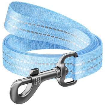 Waudog Re-cotton Blue Reflective Leash for Dogs 15mm*200cm - buy, prices for MasterZoo - photo 1