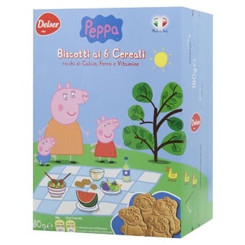 Delser Peppa Cookies with Cereals, Calcium, Iron and Vitamins 180g - buy, prices for WINETIME - photo 3