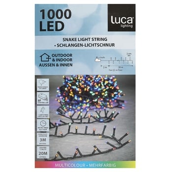 Zelena Sneyk Multi-colored LED Garland 1000LED 20m - buy, prices for WINETIME - photo 2