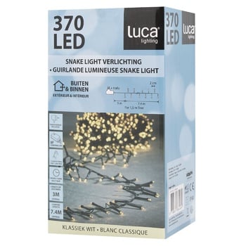 Zelena Sneyk Classic White Light LED Garland 370LED 7.4m