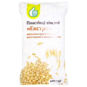 Pouce Extra Oat Flakes 400g - buy, prices for Auchan - photo 1