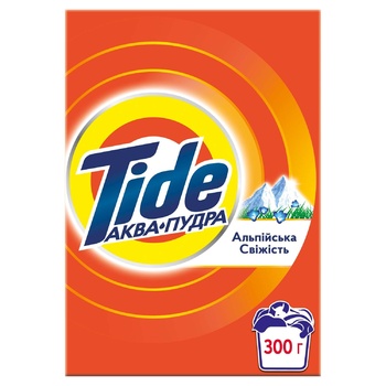 Tide Aqua Powder Alpine Freshness Detergent 300g - buy, prices for Auchan - photo 1