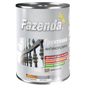 Грунтовка Fazenda червона ГФ-021 0,9кг - купити, ціни на Auchan - фото 1