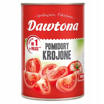 Dawtona Chopped Peeled Tomatoes 400g - buy, prices for - photo 1