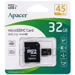 Apacer Memory Card MicroSD Class 10 + SD Adapter 32GB