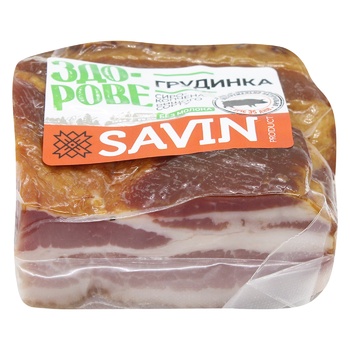 Грудинка Savin Product свиная сырокопченая - купить, цены на - фото 3