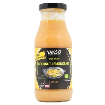 Yakso Coconut & Lemongrass Bio Organic Wok Sauce 240g - buy, prices for WINETIME - photo 1