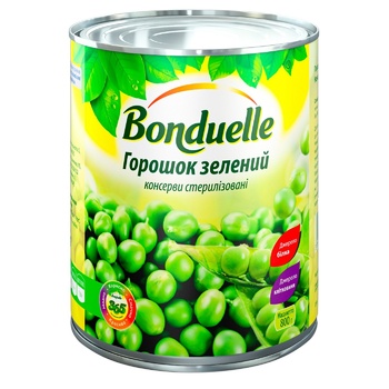 Bonduelle Green Peas 800g - buy, prices for Za Raz - photo 1