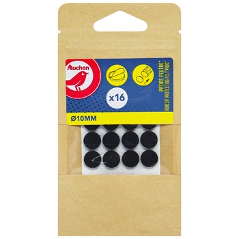 Auchan Dark Brown Self-adhesive 10mm 16pcs - buy, prices for Auchan - photo 1