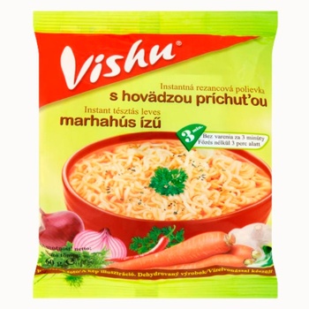 Локшина Vishu швидкого приготування зі смаком яловичини 60г