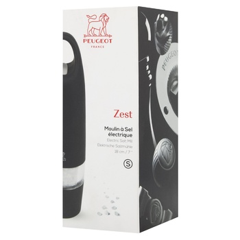 Peugeot Zest Black Electric Salt Mill 18cm - buy, prices for WINETIME - photo 1