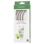 Vin Bouquet Cocktail Metal Straws 4pcs