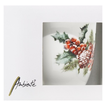 Чашка Ambiente Holly And Berries 400мл - купити, ціни на - фото 2