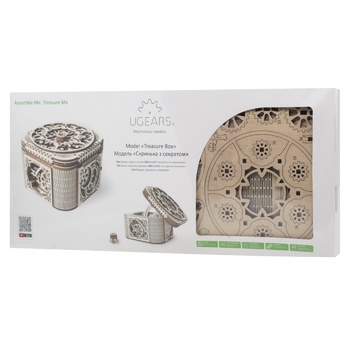 Ugears 3D Treasure Box Mechanical Construction Set - buy, prices for Auchan - photo 1