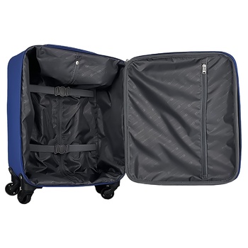 Airport Blue Suitcase 4 Wheels 50l - buy, prices for Auchan - photo 2