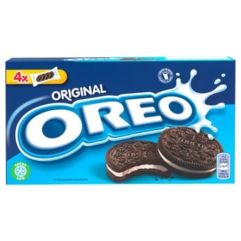 Печиво-сендвіч Oreo зі смаком шоколаду з начинкою зі смаком ванілі 176г