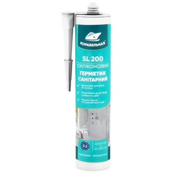 Korabelna Sanitary Silicone Transparent Sealant 280ml - buy, prices for - photo 1