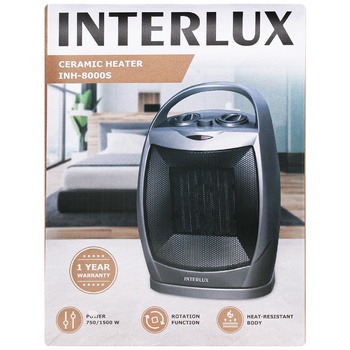 Тепловентилятор Interlux керамический INH-8000S - купить, цены на Auchan - фото 2