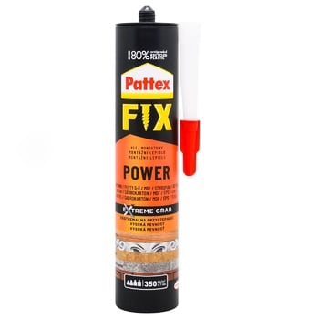 Клей Pattex Fix Power монтажний 385г - купити, ціни на Auchan - фото 1