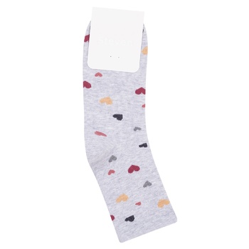 Steven 099-DR866 Light Gray Melange Women's Socks 38-40s - buy, prices for - photo 1