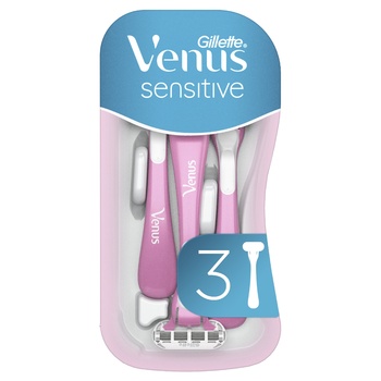 Бритви Venus Smooth Sensitive одноразові 3шт - купити, ціни на  - фото 1
