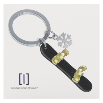 Брелок Metalmorphose Nowboard with Snowflake Charm - купить, цены на - фото 2