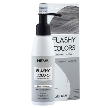 Маска тонуюча Neva Flash Colors Silver Gray 100мл - купити, ціни на - фото 1