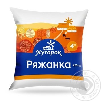 Ряжанка Хуторок 4% 450г - купити, ціни на - фото 2