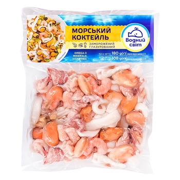 Коктейль морской Водный Мир замороженный 180г - купить, цены на Auchan - фото 3