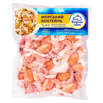 Морской коктейль Водный Мир замороженный 400г - купить, цены на Космос - фото 1