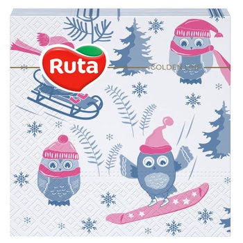 Ruta New Year Mix Napkins 24х24cm 20pcs - buy, prices for METRO - photo 3